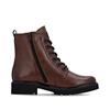 Remonte Laced Eylet Ankle Boot - Brown Leather